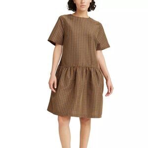 Levi's Raya Taffeta Plaid Dress